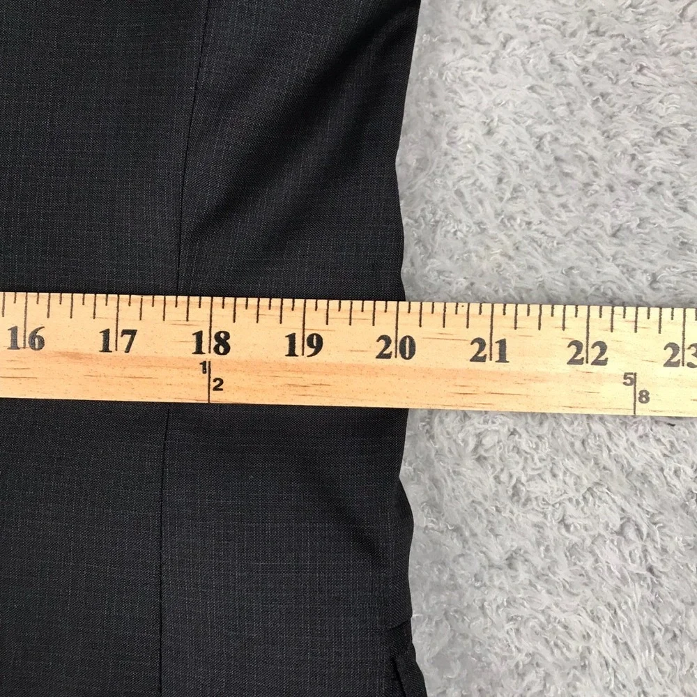 Peter Millar Sport Coat Mens 40R Black Micro Check Double Vented Blazer Jacket